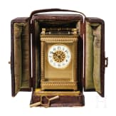 Reiseuhr in sch&ouml;n verziertem Geh&auml;use, um 1870