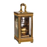 Reiseuhr in sch&ouml;n verziertem Geh&auml;use, um 1870
