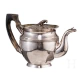 Silberne Teekanne mit Vogel, Russland, Moskau, Meister "FN", 1818