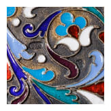 Cloisonn&eacute;-Email-Geldb&ouml;rse, Russland, Moskau, Iwan Saltykow, um 1880