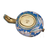Kleiner Cloisonn&eacute;-Emaille-Kowsch, Russland, neuzeitlich