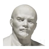 B&uuml;ste von Wladimir Iljitsch Lenin, Sowjetunion, Leningrad (St. Petersburg), wohl Porzellanmanufaktur Lomonosow, 1959