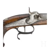 Ein Paar Perkussionspistolen, Belgien, um 1840