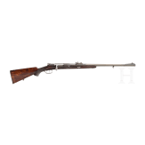 A single shot rifle with bolt action