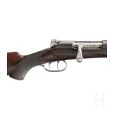 A single shot rifle with bolt action