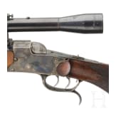 A single shot rifle K&ouml;hler, Hanover, with scope Webera