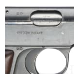 A pistol from Dt. Werke Erfurt, Ortgies, cal. 7.65 mm Brown.