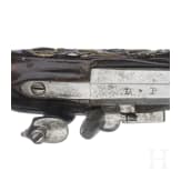 A long German flintlock pistol for cavalry officers, mid-18th century