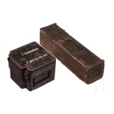 A box for igniter Wehrmacht Sch&uuml;tzenmine 35 and a belt-chest for MG Schwarzlose 07/12