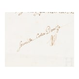Ernennungsurkunde zum Gouverneur des Forts St. Angelo mit Autograph von Gro&szlig;meister Francisco Ximenez de Texada, datiert 1.1.1774