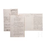 Sammlung Originalmanuskripte des Malteserordens, dabei Briefe des Ritters Alexandre de Gueidan, 16. - 19. Jhdt.