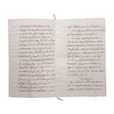 Sammlung Originalmanuskripte des Malteserordens, dabei Briefe des Ritters Alexandre de Gueidan, 16. - 19. Jhdt.