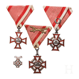 Drei Milit&auml;rverdienstkreuze 3. Klasse