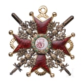 St.-Stanislaus-Orden - Kreuz 3. Klasse mit Schwertern, Russland, um 1880