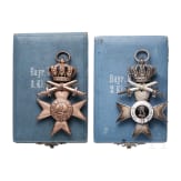 Milit&auml;rverdienstkreuz 2. und 3. Klasse im Etui, Bayern