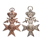 Milit&auml;rverdienstkreuz 2. und 3. Klasse im Etui, Bayern