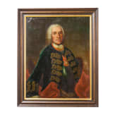 Portrait eines fr&uuml;hen Tr&auml;gers des Herzoglichen Hausordens de la Vigilance oder vom Wei&szlig;en Falken, deutsch, 1732 - 1750