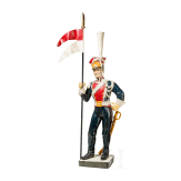 Gro&szlig;e Uniformfigur eines Lanciers im 1er r&eacute;giment de chevau-l&eacute;gers lanciers polonais, 19./20. Jhdt.