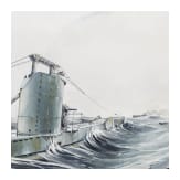 Aquarell "U-Boot-Angriff"