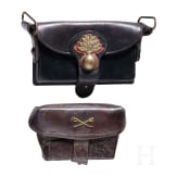 Carabinieri-Kartuschkasten und Patronentasche, Italien u.a., 20. Jhdt.