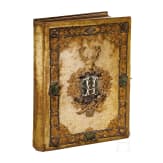 Grafen von Buquoy de Longueval - prunkvolles Geschenk-Fotoalbum zum 50-j&auml;hrigen Dienstjubil&auml;um des Reitf&ouml;rsters Simeon Hahn, 1897