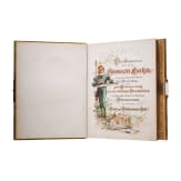 Grafen von Buquoy de Longueval - prunkvolles Geschenk-Fotoalbum zum 50-j&auml;hrigen Dienstjubil&auml;um des Reitf&ouml;rsters Simeon Hahn, 1897