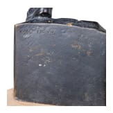 Johann Enrich (1881 - 1970) - Tiroler Kaiserj&auml;ger, geschw&auml;rzte Bronzeskulptur