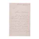 Russischer Au&szlig;enminister Graf Wladimir Nikolajewitsch Lamsdorf (1845 - 1907) - eigenh&auml;ndiger Brief mit Unterschrift
