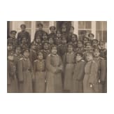 Gruppenfoto der Offiziere des Leibgarde-Atamansky-Regiments, Russland, um 1910/15
