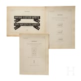 32 gro&szlig;formatige Tafeln mit russischen Uniformen und Waffen, haupts&auml;chlich f&uuml;r Offiziere der kaiserlichen russischen Marine, Russland, St. Petersburg, datiert 1899