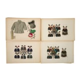 63 gro&szlig;formatige Tafeln mit russischen Uniformen und Waffen, haupts&auml;chlich f&uuml;r Offiziere der kaiserlichen russischen Marine, Russland, St. Petersburg, um 1864
