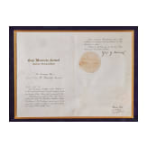 Mustafa Kemal Atat&uuml;rk (1881 - 1938) - signiertes Dokument