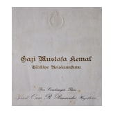 Mustafa Kemal Atat&uuml;rk (1881 - 1938) - signiertes Dokument