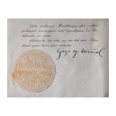 Mustafa Kemal Atat&uuml;rk (1881 - 1938) - signiertes Dokument