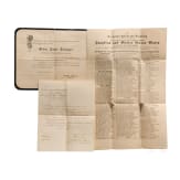 K&ouml;nig Maximilian II. - zwei Briefe an den Straubinger Pr&auml;ses und Prediger Johann Baptist Reisinger sowie weitere Dokumente, 2. H&auml;lfte 19. Jhdt.