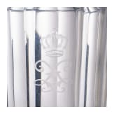 K&ouml;nig Ludwig II. von Bayern - gro&szlig;e Glaskaraffe mit St&ouml;psel und Spiegelmonogramm "L"