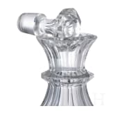 K&ouml;nig Ludwig II. von Bayern - gro&szlig;e Glaskaraffe mit St&ouml;psel und Spiegelmonogramm "L"