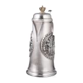 Prinz Alfons von Bayern (1862 - 1933) - gro&szlig;e versilberte "Wagnerkanne", um 1900/10