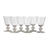 Prinz Alfons von Bayern (1862 - 1933) - Set von sechs Wassergl&auml;sern