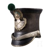 Tschako f&uuml;r Angeh&ouml;rige der Infanterie des bayerischen B&uuml;rgermilit&auml;rs, um 1830