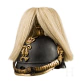 Helm M 1878 f&uuml;r Mannschaften der Schweren Reiter mit Paradebusch