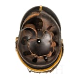 Helm M 1878 f&uuml;r Mannschaften der Schweren Reiter mit Paradebusch