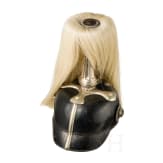 Helm M 1886 f&uuml;r Mannschaften der Kavallerie mit wei&szlig;em Paradebusch
