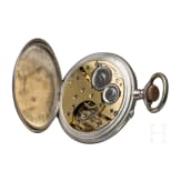 Kaiser Wilhelm II. - silberne Pr&auml;senttaschenuhr "F&uuml;r 25j&auml;hrige treue Dienste - Kgl. Feuerw. Laborat Spandau 1911"