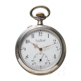 Kaiser Wilhelm II. - silberne Pr&auml;senttaschenuhr "F&uuml;r 25j&auml;hrige treue Dienste - Kgl. Feuerw. Laborat Spandau 1911"
