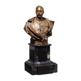 Kaiser Wilhelm II. - Bronzeb&uuml;ste in Uniform