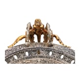 Kaiser Wilhelm II. - versilberter Prunk-Tafelaufsatz