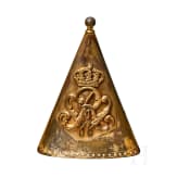 An Imperial German Prussian M 1871 Standarte pole top, streamer and oil cloth cover