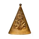 An Imperial German Prussian M 1871 Standarte pole top, streamer and oil cloth cover
