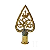 An Imperial German Prussian M 1871 Standarte pole top, streamer and oil cloth cover